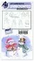 Preview: art impressions watercolor clear stamp stempel Snowmen Set
