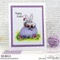 Preview: Stampingbella Gnome on an Egg Gummistempel 1