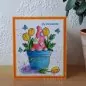 Mobile Preview: Flower Pot Gnome Clear Stamps Woodware Craft Collection 1
