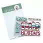 Preview: GSD737 Happy Holiday Penguin clearstamps Gerda Steiner Designs