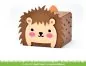 Preview: LF2439 Tiny Gift Box Hedgehog Add On Stanzen Lawn Cuts Lawn Fawn 1