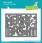 Preview: Giant Outlined Merry & Bright Stanzen Lawn Fawn