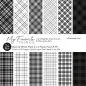 Preview: Black & White Plaid Papierblock 6x6 Inch My Favorite Things