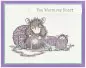 Preview: House-Mouse Knit One Spellbinders Gummistempel 2