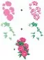 Mobile Preview: Color Layering Peonies Bunch stencil hero arts 1