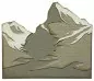 Mobile Preview: Mountain Top Thinlits Stanzen von Tim Holtz Sizzix 1