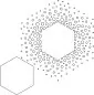 Preview: WOW Confetti Hexagon schablone by Verity Biddlecombe