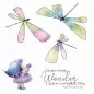 Mobile Preview: Stampingbella Bundle Girl with Dragonflies Gummistempel