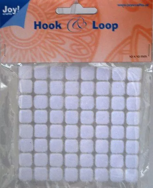 Hook & Loop Klettverschluss 10x10mm Joycrafts