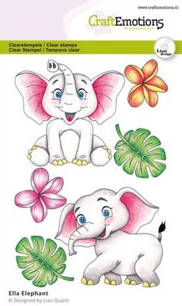 Ella Elephant Clear Stamps CraftEmotions