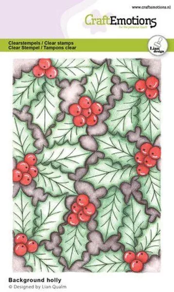 craftemotions clearstamps Background Holly Lian Qualm