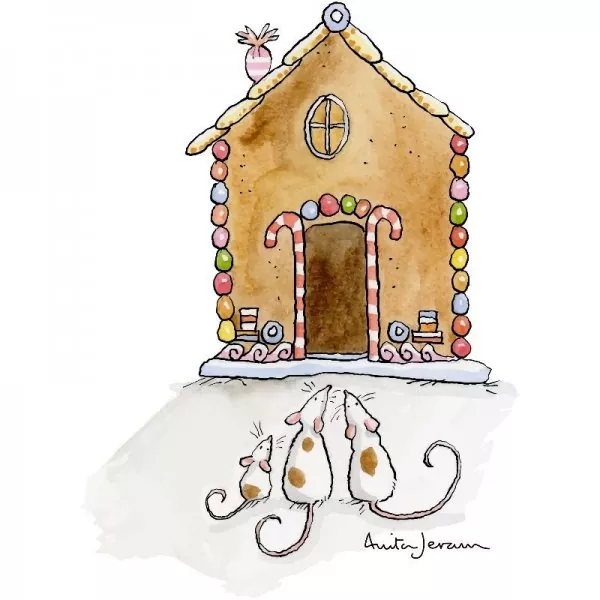 Gingerbread House Clear Stamps Colorado Craft Company by Anita Jeram 1