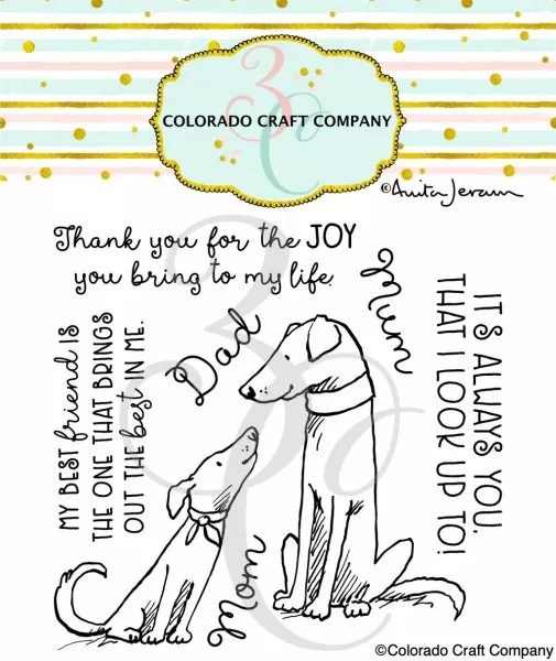 Best In Me Clear Stamps Colorado Craft Company by Anita Jeram