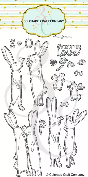 Share the Love Rabbits Stanzen Colorado Craft Company by Anita Jeram
