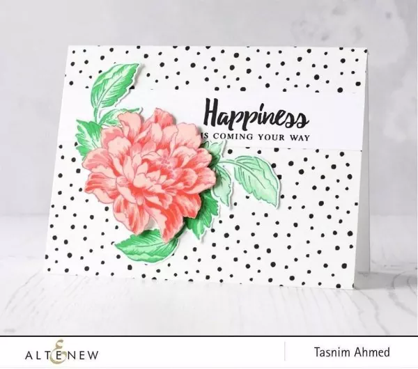 Build-A-Flower: Coral Charm Clear Stamps Altenew 3