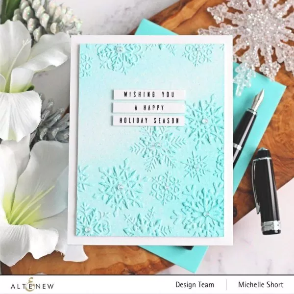 Layered Snowflakes 3D Embossing Folder by Altenew 2