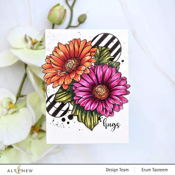 Paint A Flower - Gerbera Revolution Clear Stamps Altenew 1