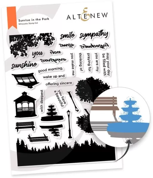 Sunrise in the Park clearstamps altenew