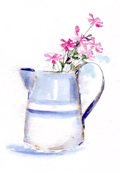 art impressions watercolor gummistempel Flower Set 6 1