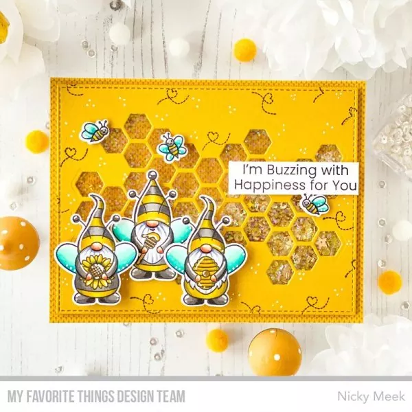 Buzzing with Happiness Clear Stamps My Favorite Things 2