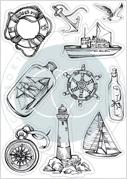 Craft Consortium Ocean Tale - Adventure clear stamp stempel 1