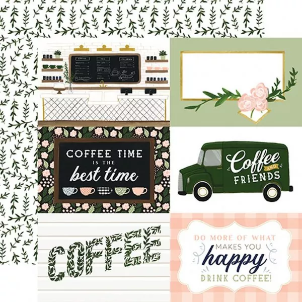 Echo Park Coffee & Friends 12x12 inch collection kit 3