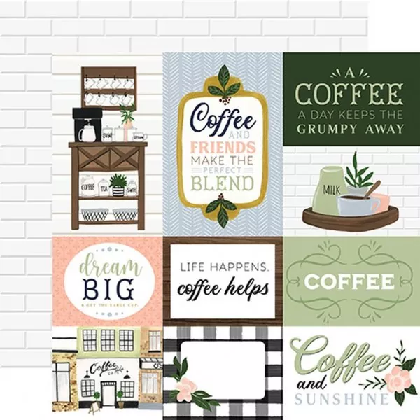 Echo Park Coffee & Friends 12x12 inch collection kit 5