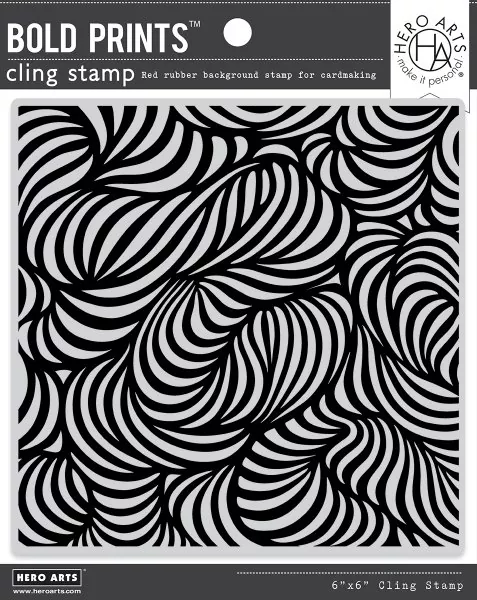 Swirl Cling Rubber Stamp Hero Arts