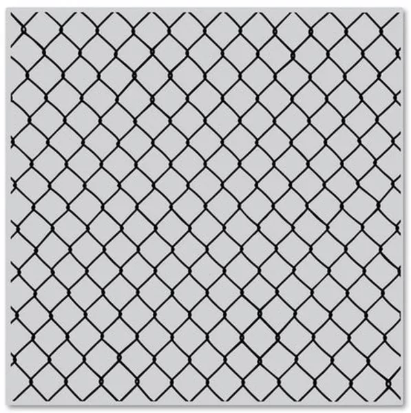 Chain Linked Fence Cling Rubber Stamp Hero Arts