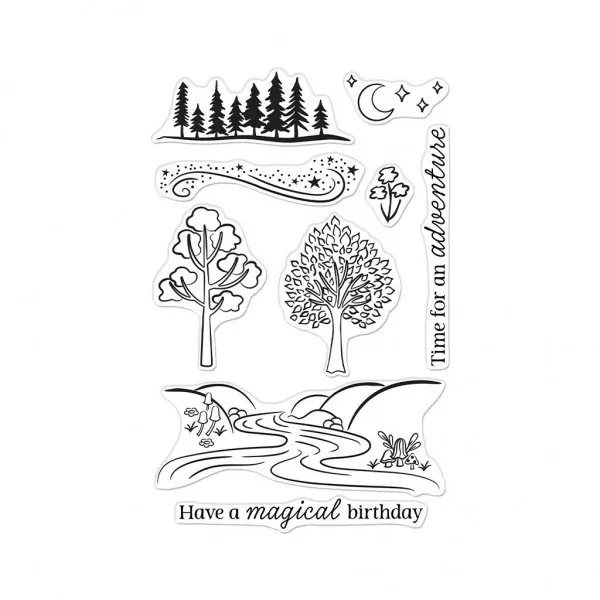 Magical Forest clear stamps hero arts
