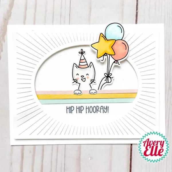 Birthday Paw-ty avery elle clear stamps 2