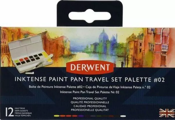 Inktense Paint Pan Travel Set #02 derwent 2