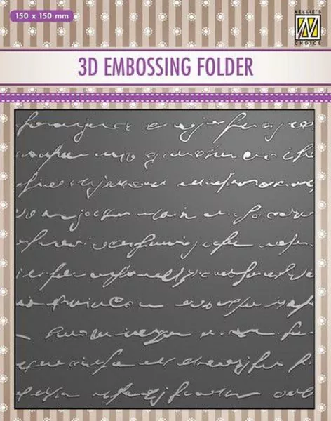 Writing 3D Embossing Folder von Nellie's Choice