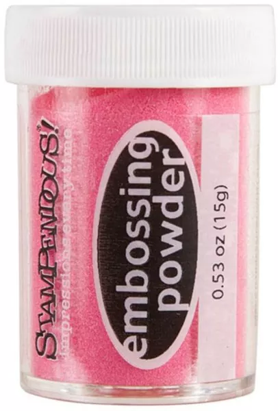 Clear Pink Embossing Powder Embossing Pulver Stampendous