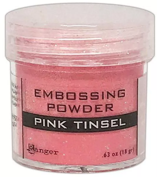Pink Tinsel Embossing Powder Embossing Pulver Ranger