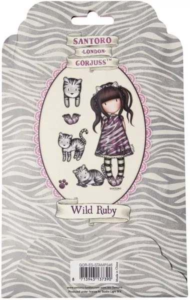 gorjuss rubber stamps Wild Ruby 1