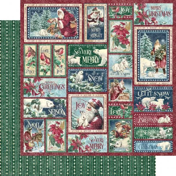 graphic 45 Let It Snow 12x12 inch collection pack 6