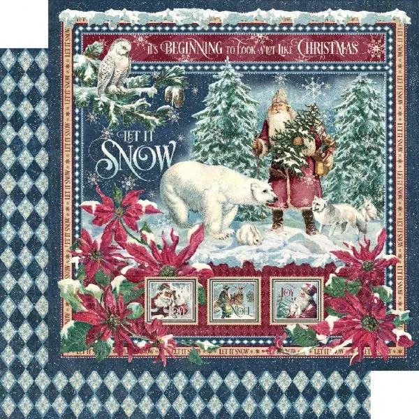 graphic 45 Let It Snow 12x12 inch collection pack 8