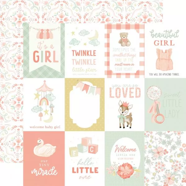 Echo Park It's A Girl 12x12 inch collection kit 1