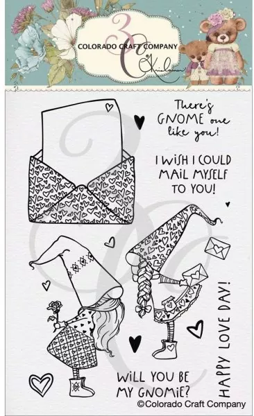 Love Day Gnomes Clear Stamps Stempel Colorado Craft Company by Kris Lauren