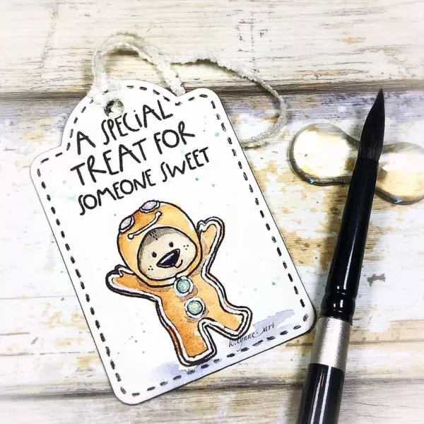 Gingerbread Cutie Mini Clear Stamps Colorado Craft Company by Kris Lauren 2