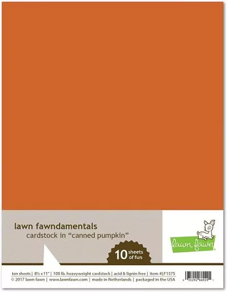 LF1575 CannedPumpkinCardstock Lawn Fawn