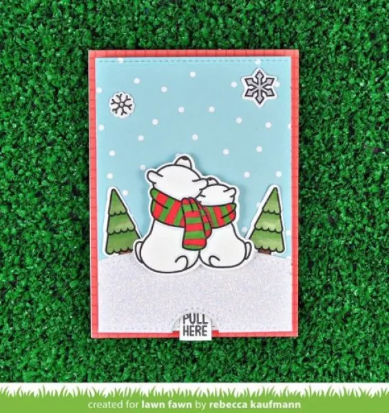LF1763 WinterSkies ClearStamps Stempel Lawn Fawn 1