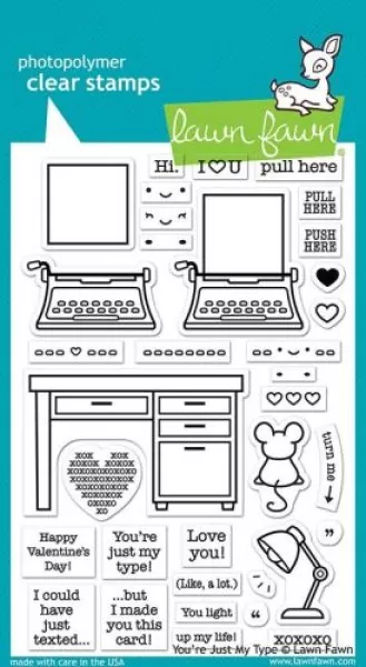 LF2165 YoureJustMyType clear stamp