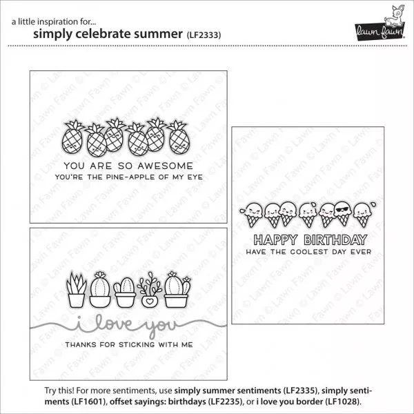 LF2333 SimplyCelebrateSummer ClearStamps Lawn Fawn 3