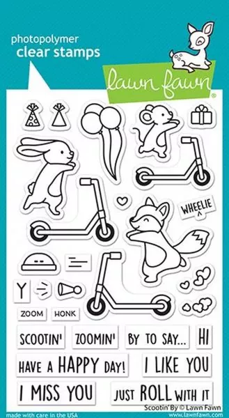 Scootin' By Stempel Lawn Fawn