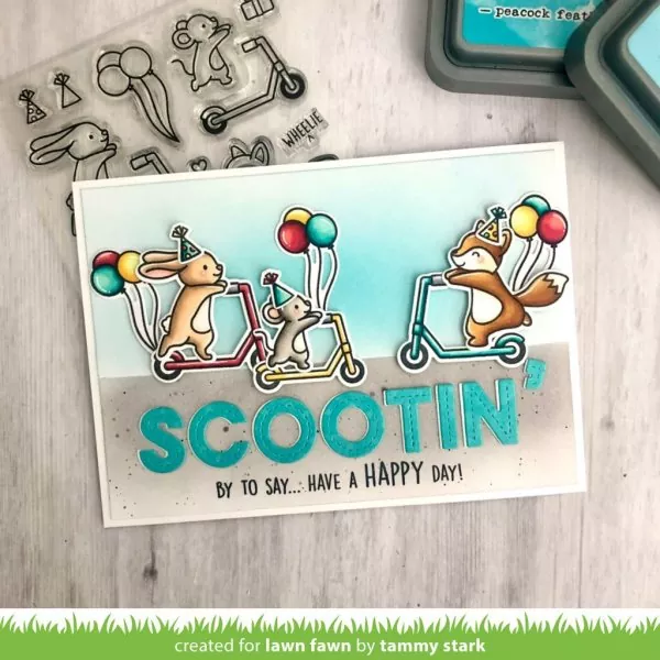 Scootin' By Dies Lawn Fawn