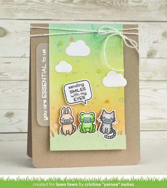 Say What? Masked Critters Stempel Lawn Fawn 2