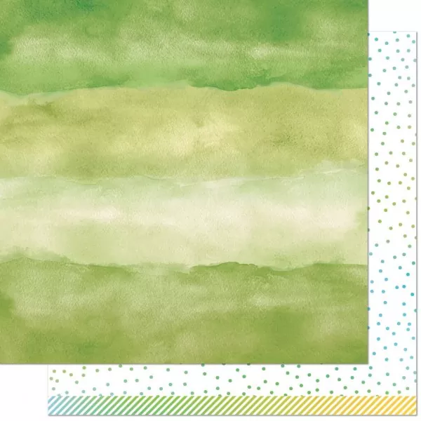 WaterColor Wishes Rainbow Emerald lawn fawn scrapbooking paper