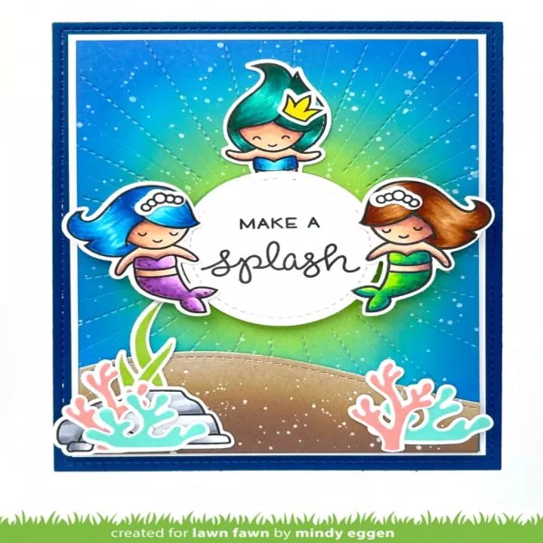 Mermaid for You Flip-Flop Stempel Lawn Fawn